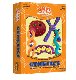 GIANTMicrobes Genetics Mini Plush Clip on Gift Set