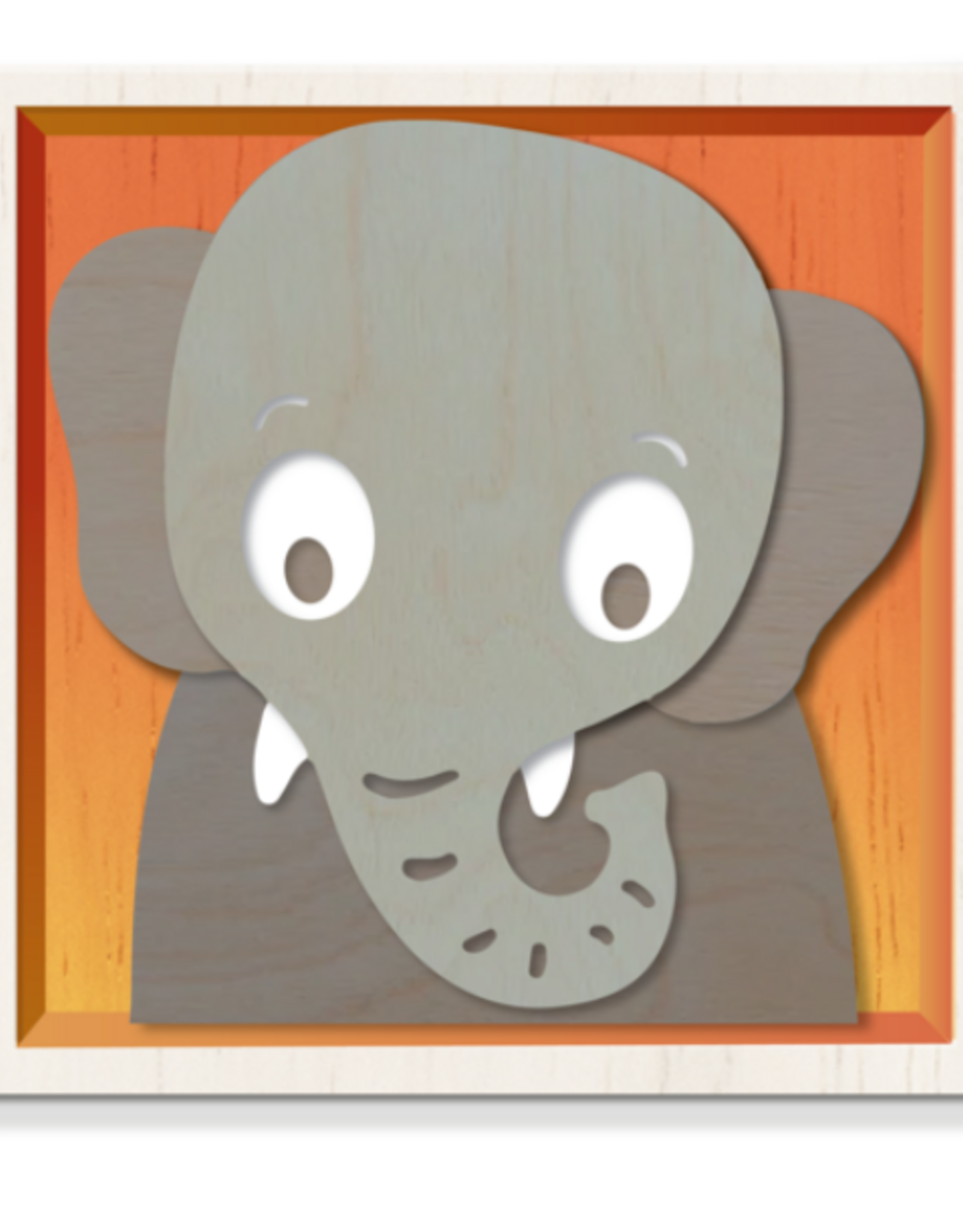 BeginAgain Paint & Stack Puzzlers - Elephant