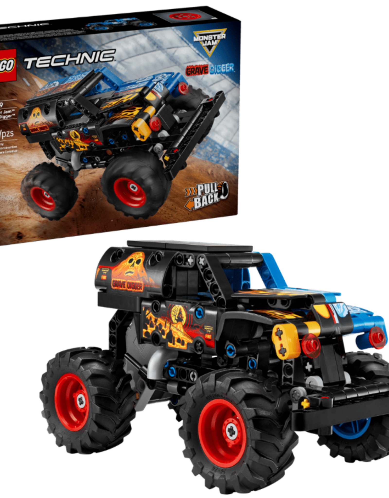 LEGO 42219 Monster Jam Grave Digger Fire and Ice