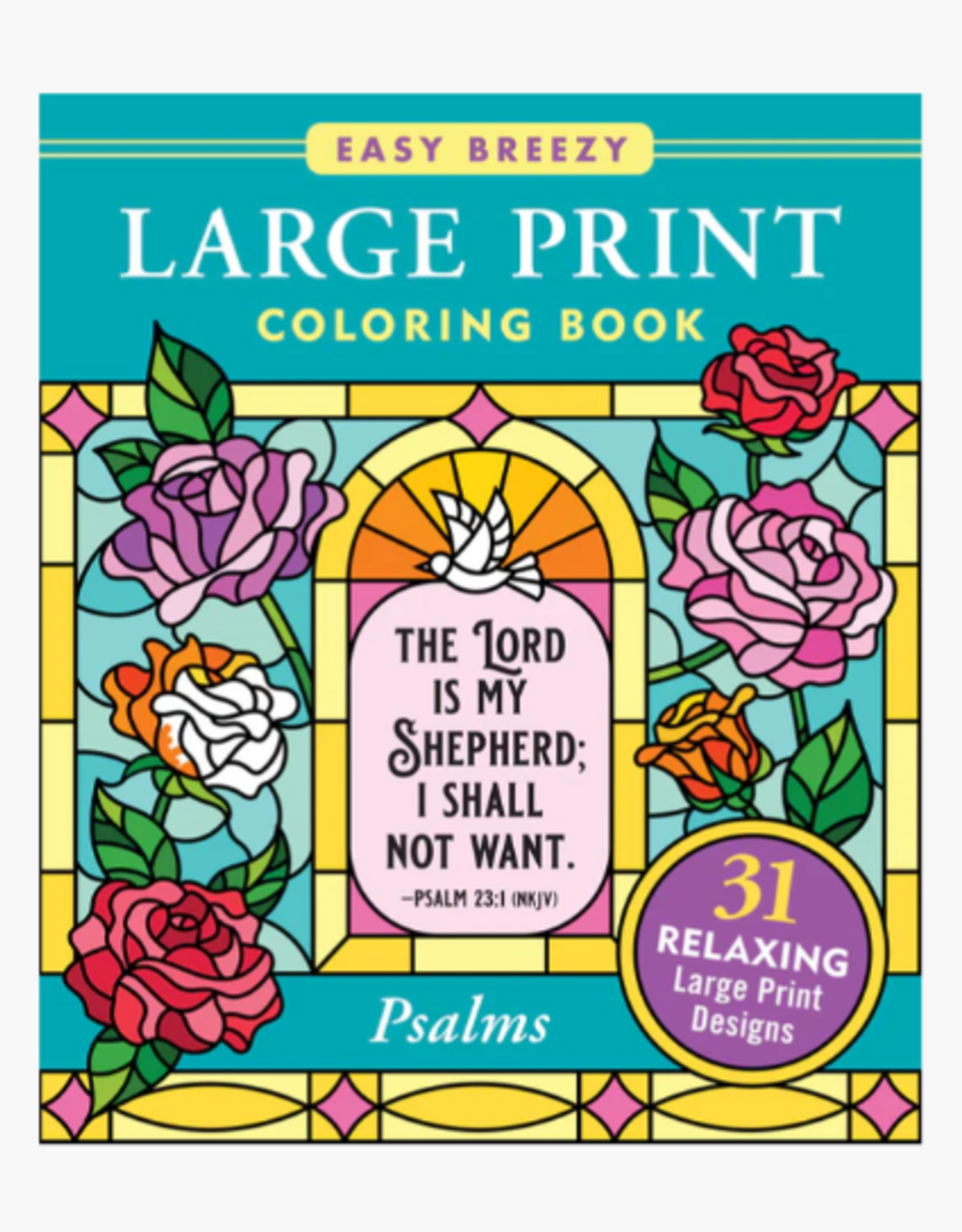 Peter Pauper Press Psalms Large Print Coloring Book