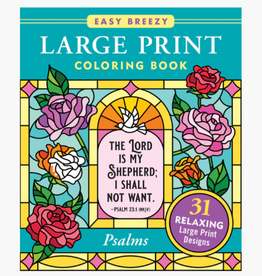 Peter Pauper Press Psalms Large Print Coloring Book