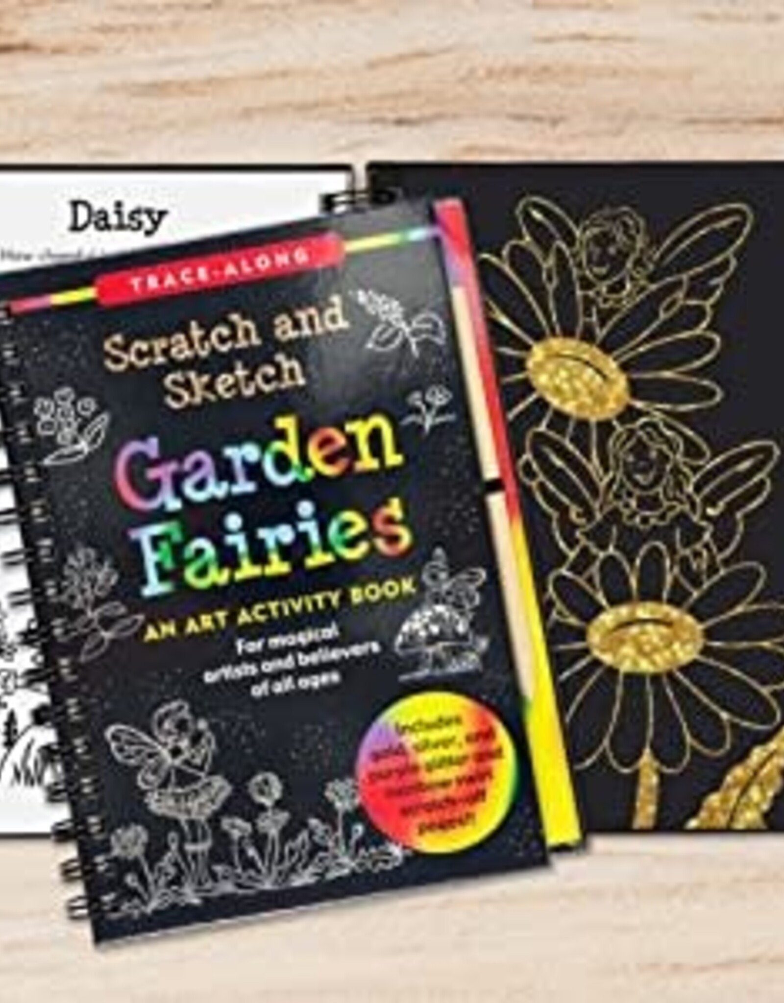 Peter Pauper Press Garden Fairies Scratch and Sketch