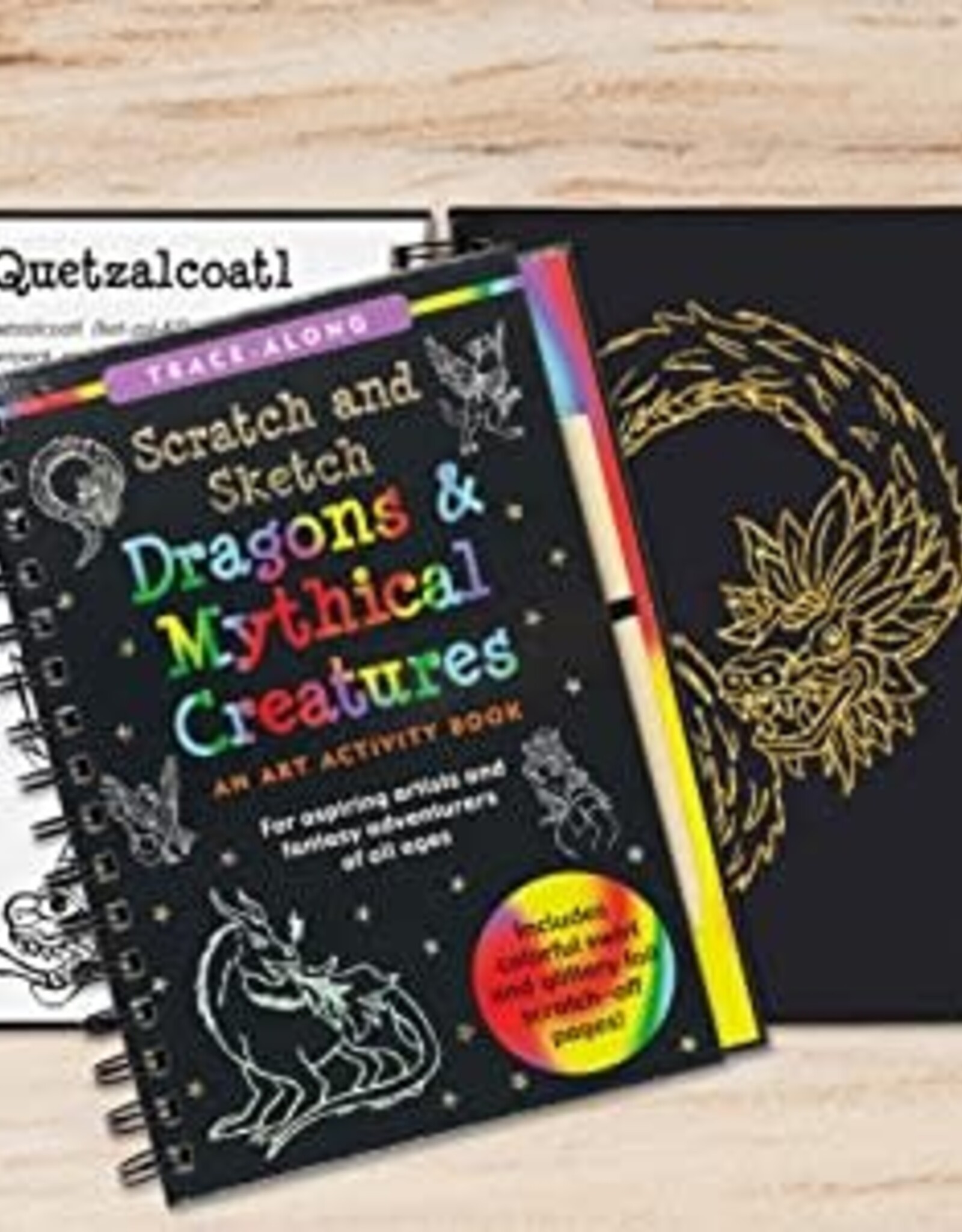 Peter Pauper Press Dragons & Mythical Creatures Scratch and Sketch