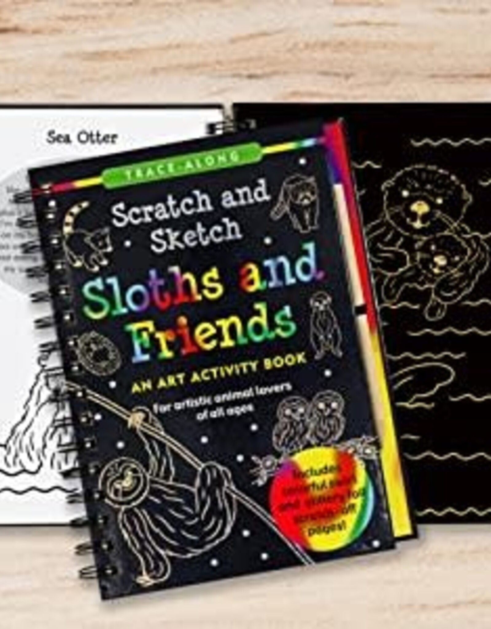 Peter Pauper Press Sloths and Friends Scratch and Sketch