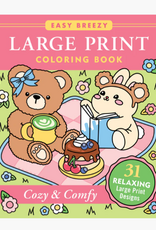 Peter Pauper Press Large Print Coloring Book - Cozy & Comfy