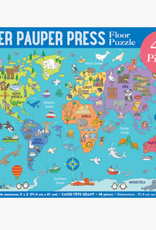 Peter Pauper Press World Map Floor Puzzle