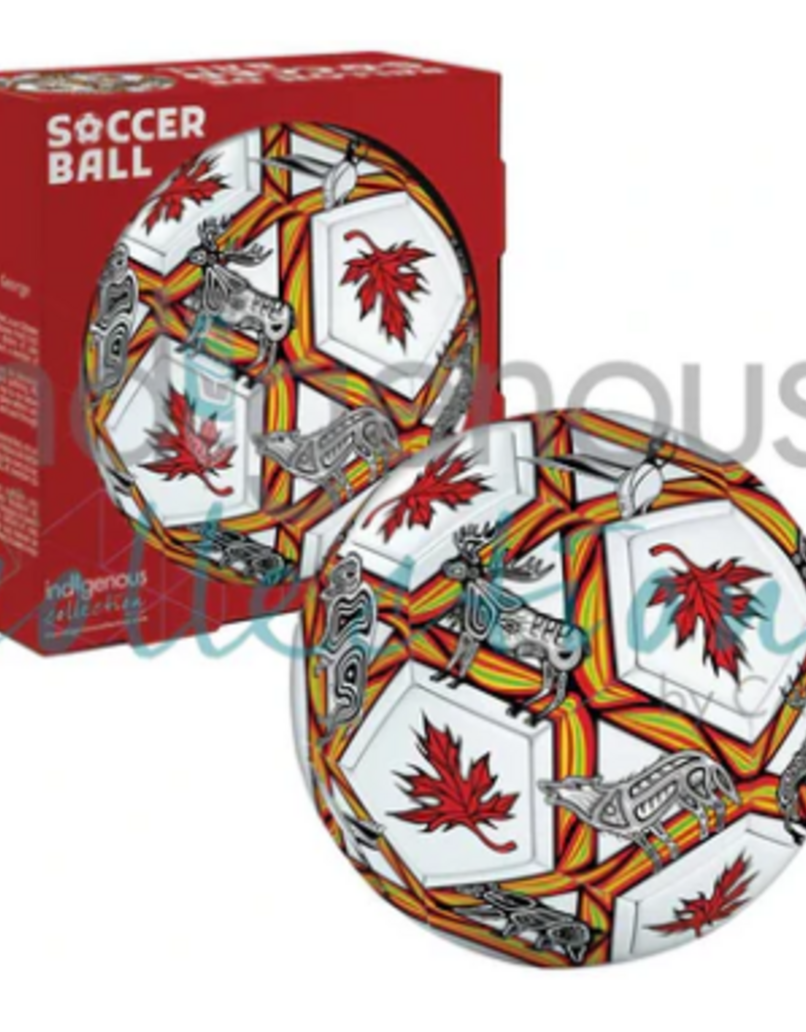 Indigenous Collection by CAP Soccer Ball - JEFFERY RED GEORGE