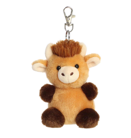 Aurora PALM PALS - Hubert Highland Cow Clip-On 4"