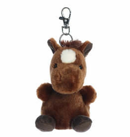 Aurora PALM PALS - Truffle Brown Horse Clip-On 4"