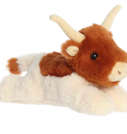 Aurora MINI FLOPSIE-Buck Longhorn Cow 8"