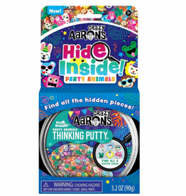 Crazy Aaron's Thinking Putty 4" THINKING PUTTY - PARTY ANIMAL