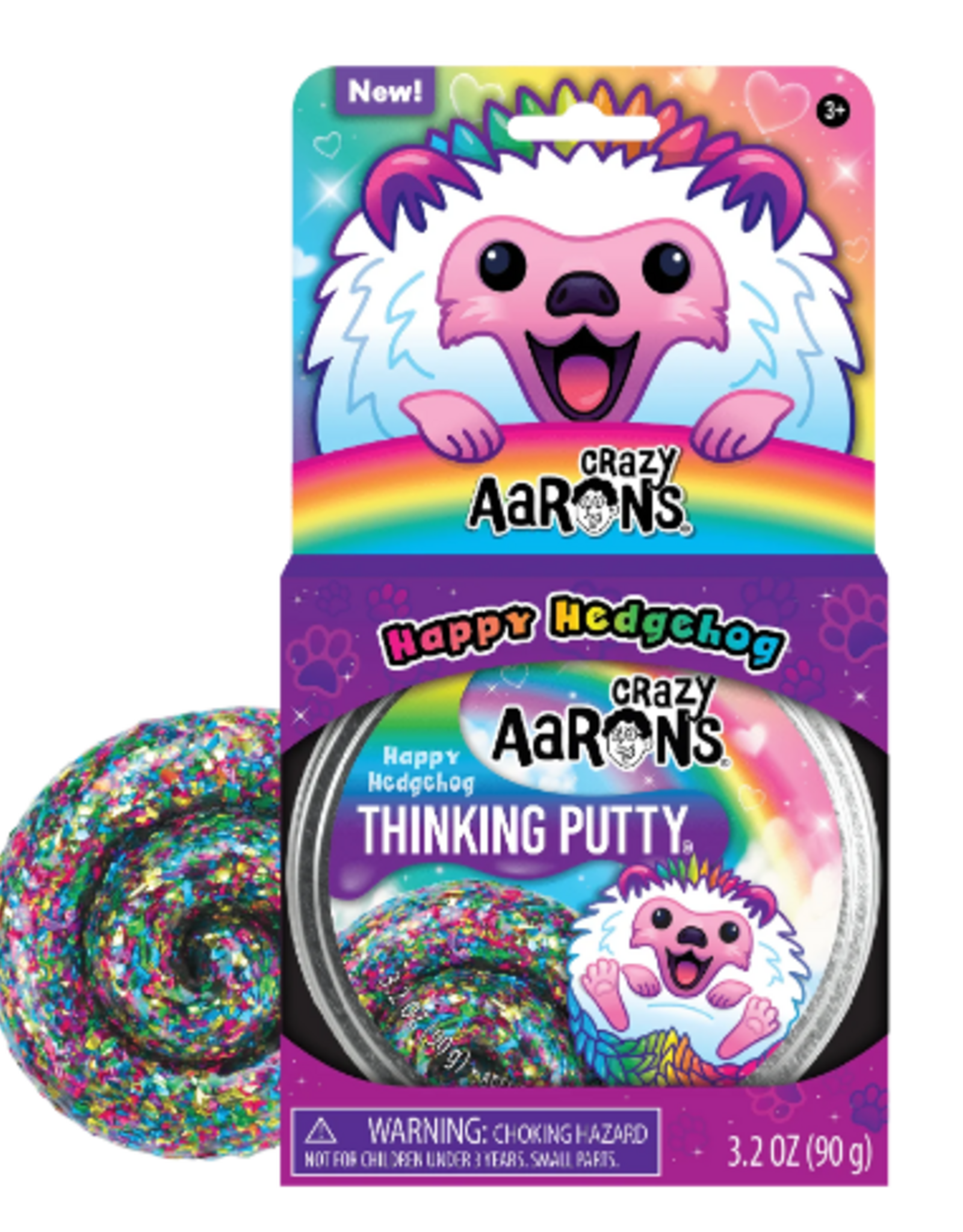 Crazy Aaron's Thinking Putty 4" THINKING PUTTY - HAPPY HEDGEHOG