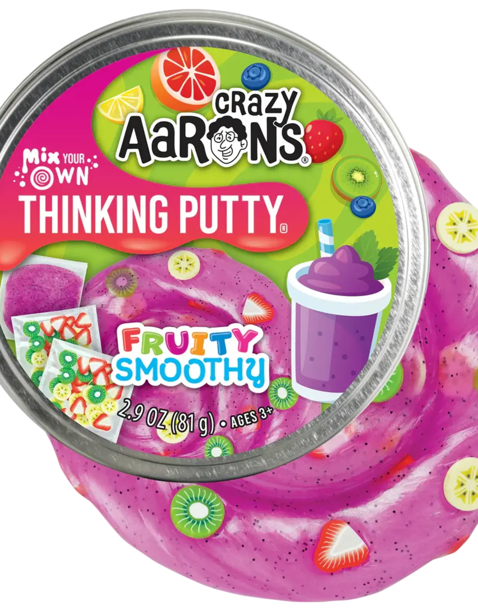Crazy Aaron's Thinking Putty 4" THINKING PUTTY - MIX YOUR OWN FRUITY SMOOTHY