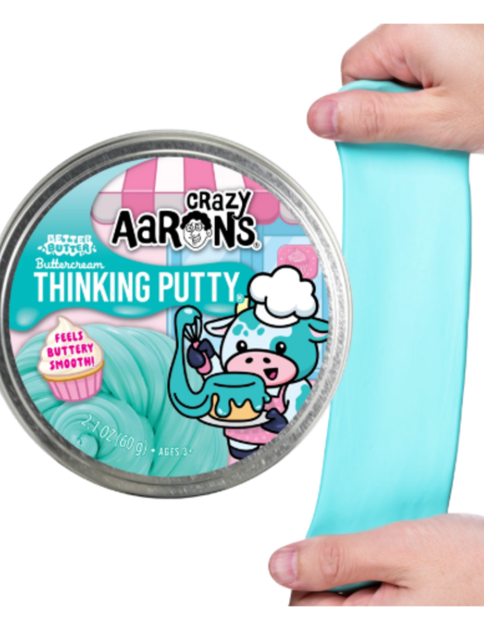 Crazy Aaron's Thinking Putty 4" THINKING PUTTY - BETTER BUTTER BUTTERCREAM