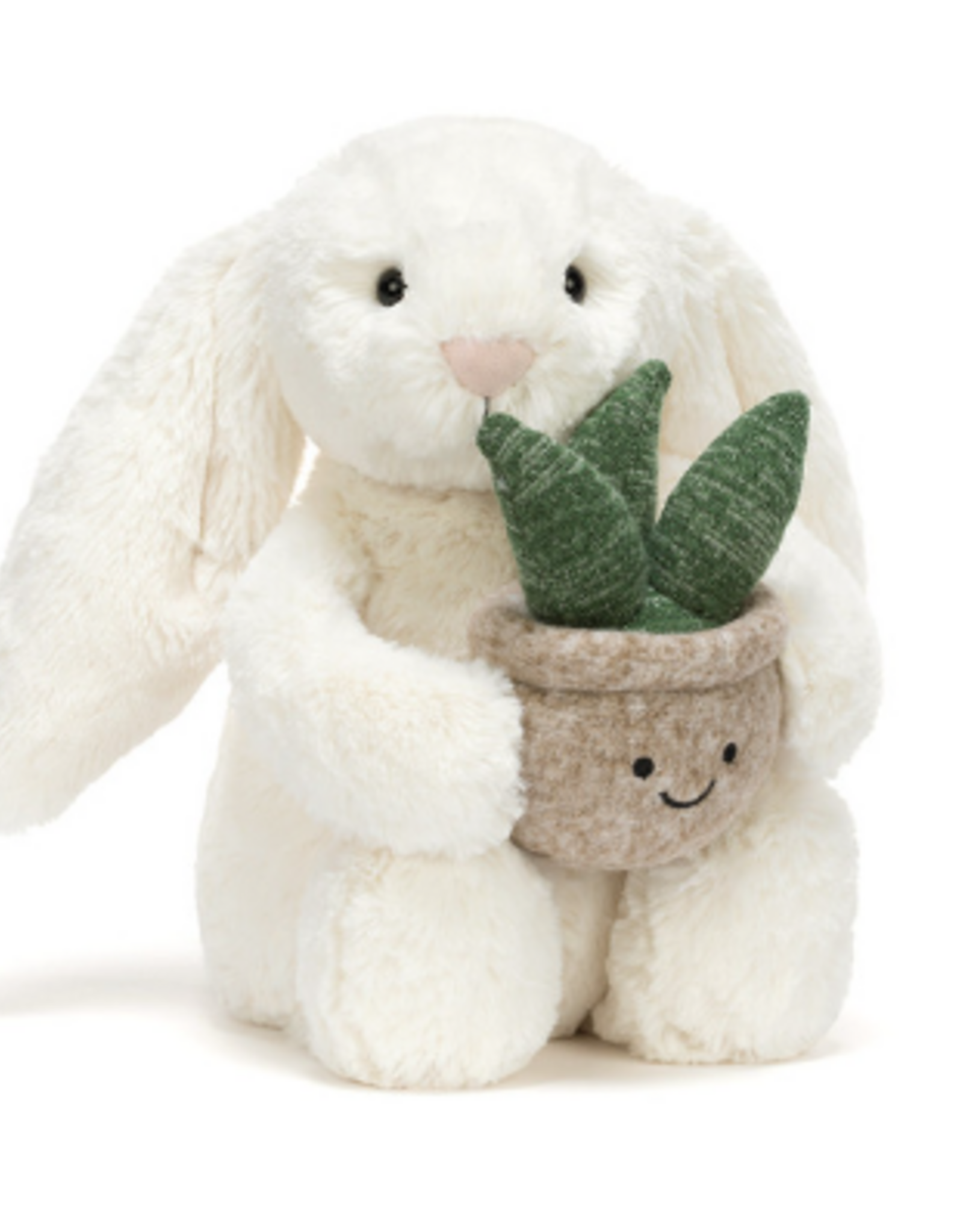 Jellycat Cream Bunny with Plant