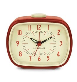Kikkerland RETRO ALARM CLOCK RED