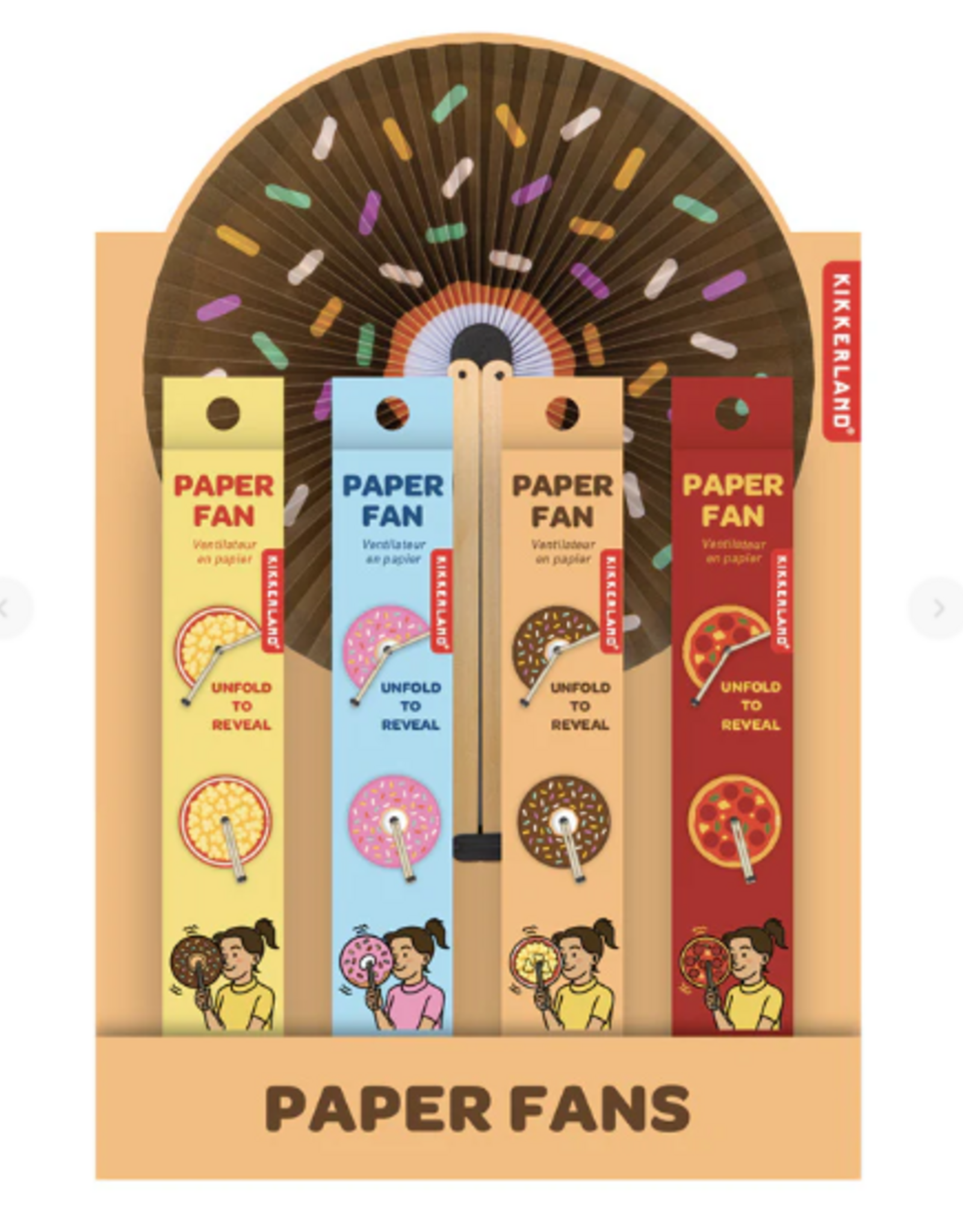 Kikkerland FOOD PAPER FANS Asst.