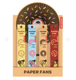Kikkerland FOOD PAPER FANS Asst.
