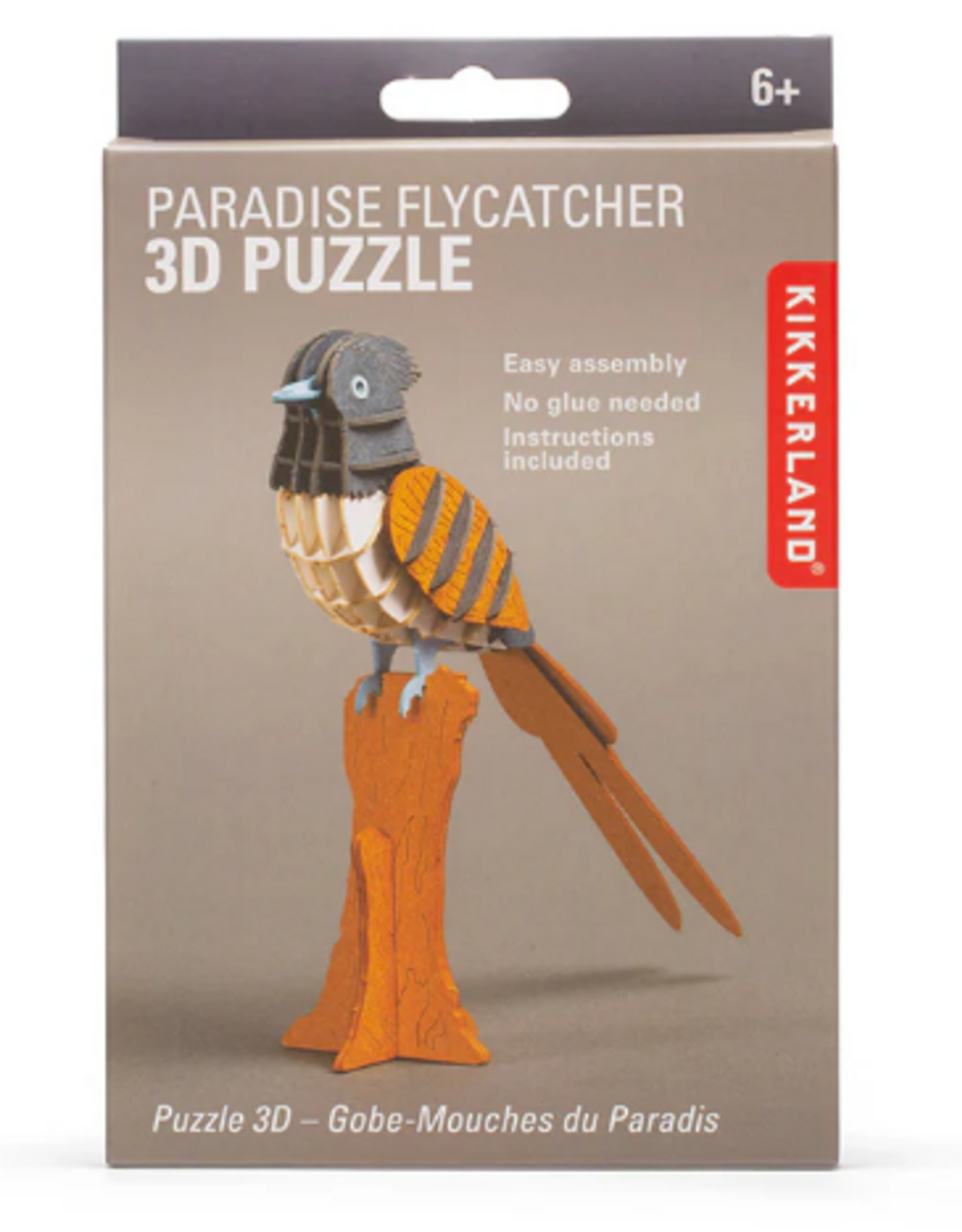 Kikkerland PARADISE FLYCATCHER 3D PUZZLE