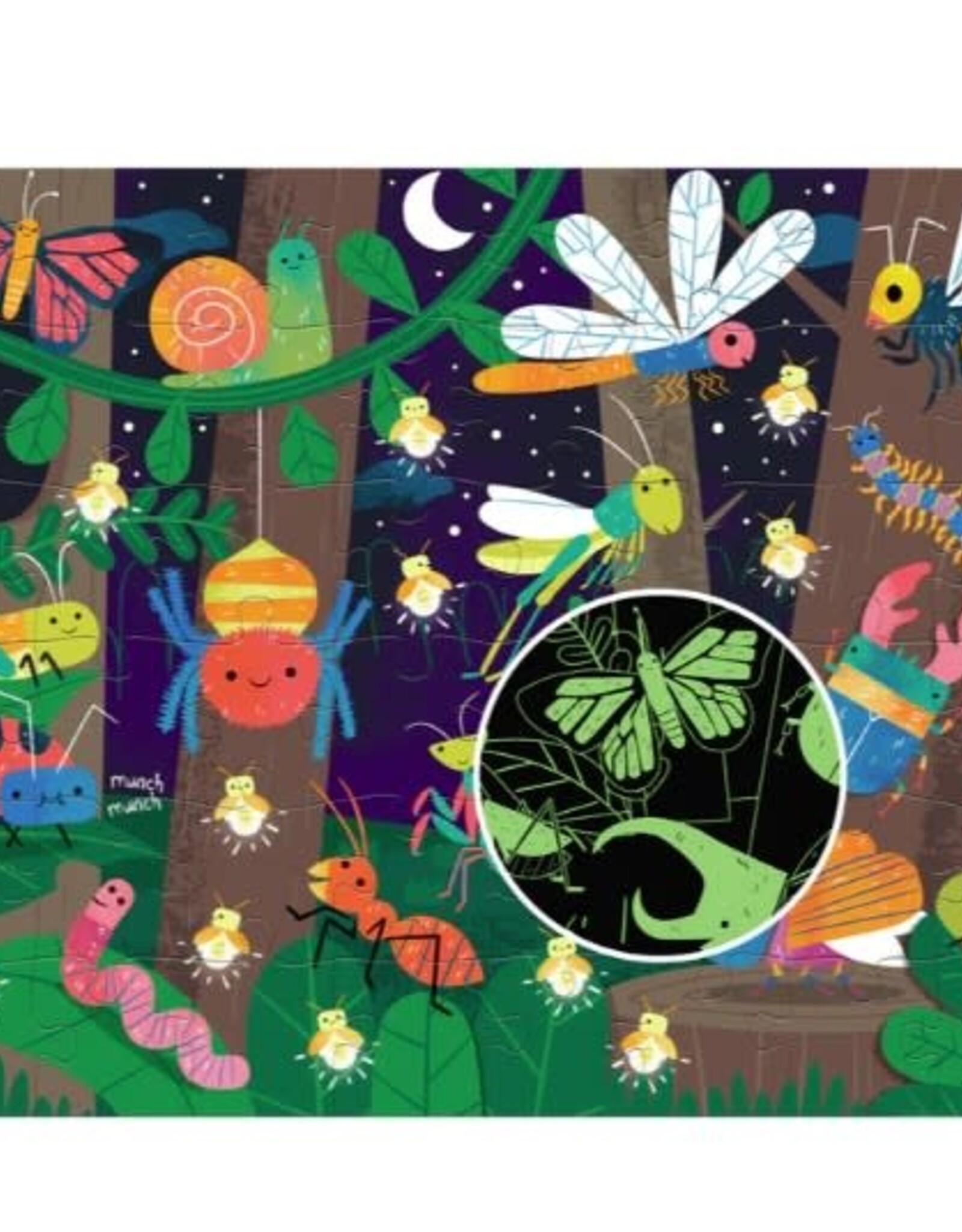 Stephen Joseph GLOW IN THE DARK PUZZLE FOREST BUGS 48pc