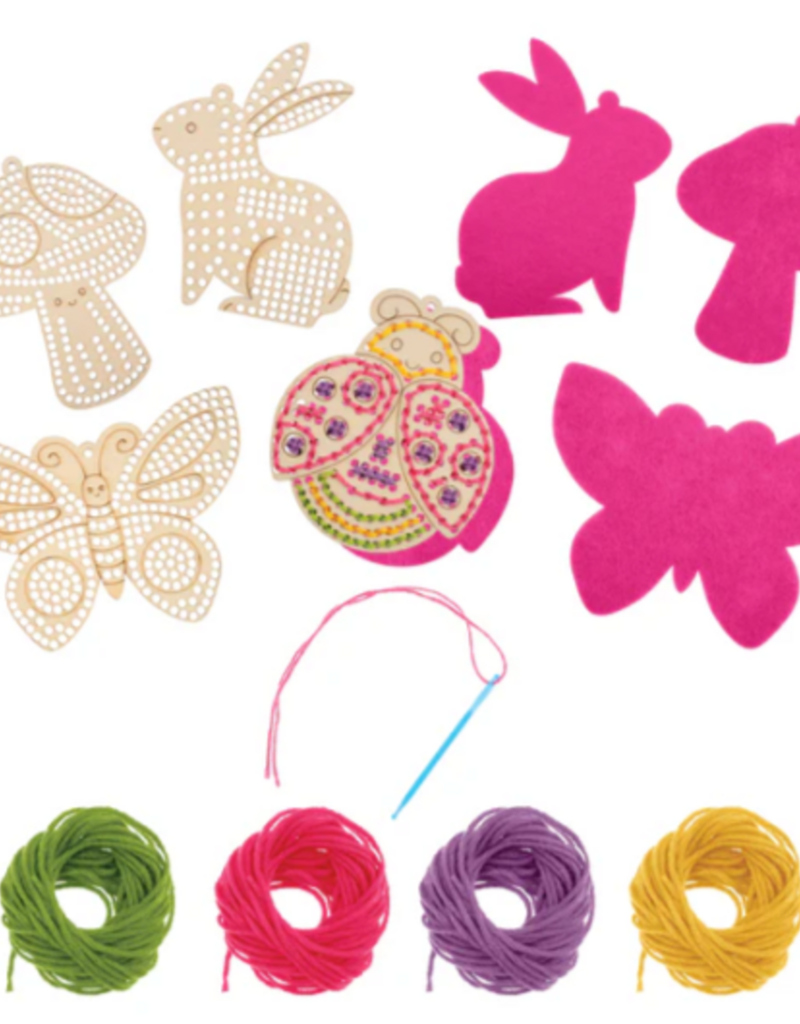 Stephen Joseph WOODEN LACING CARDS GARDEN