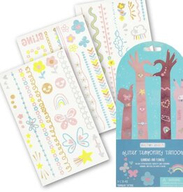 Stephen Joseph TEMPORARY TATTOOS GLITTER RAINBOWS