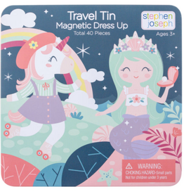 Stephen Joseph TRAVEL TIN MAGNETIC DRESS UP UNICORN AND MERMAID