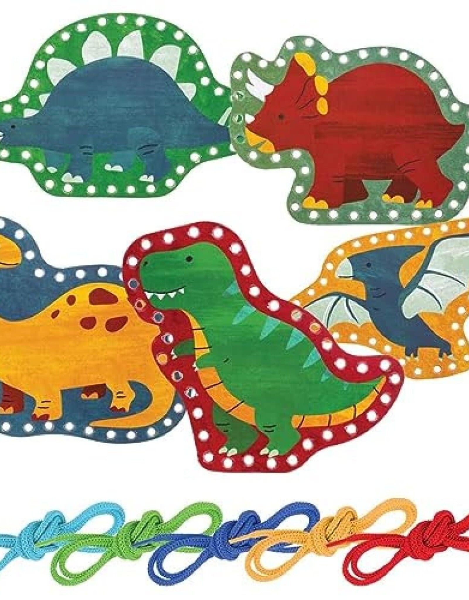 Stephen Joseph LACING CARDS DINO