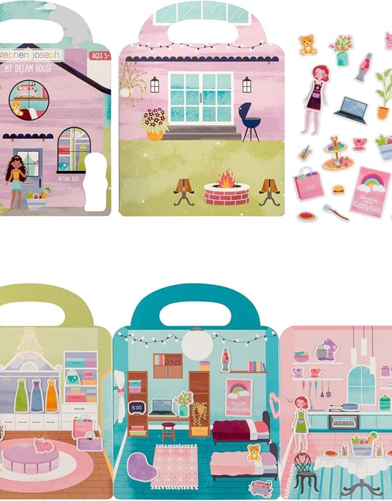Stephen Joseph REUSABLE STICKER BOOK DREAM HOUSE