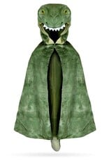 Great Pretenders T-Rex Hooded Cape, Green, Size 4-5