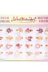 Great Pretenders Bling Bling Spinner Rings, 24pcs, Assorted