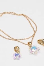 Great Pretenders Boutique Holographic Star NL/Ring Set, NL/Clip On Earrings Set, Assorted