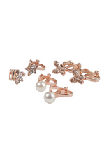 Great Pretenders Boutique Dazzle Clip On Earrings, 3 Sets