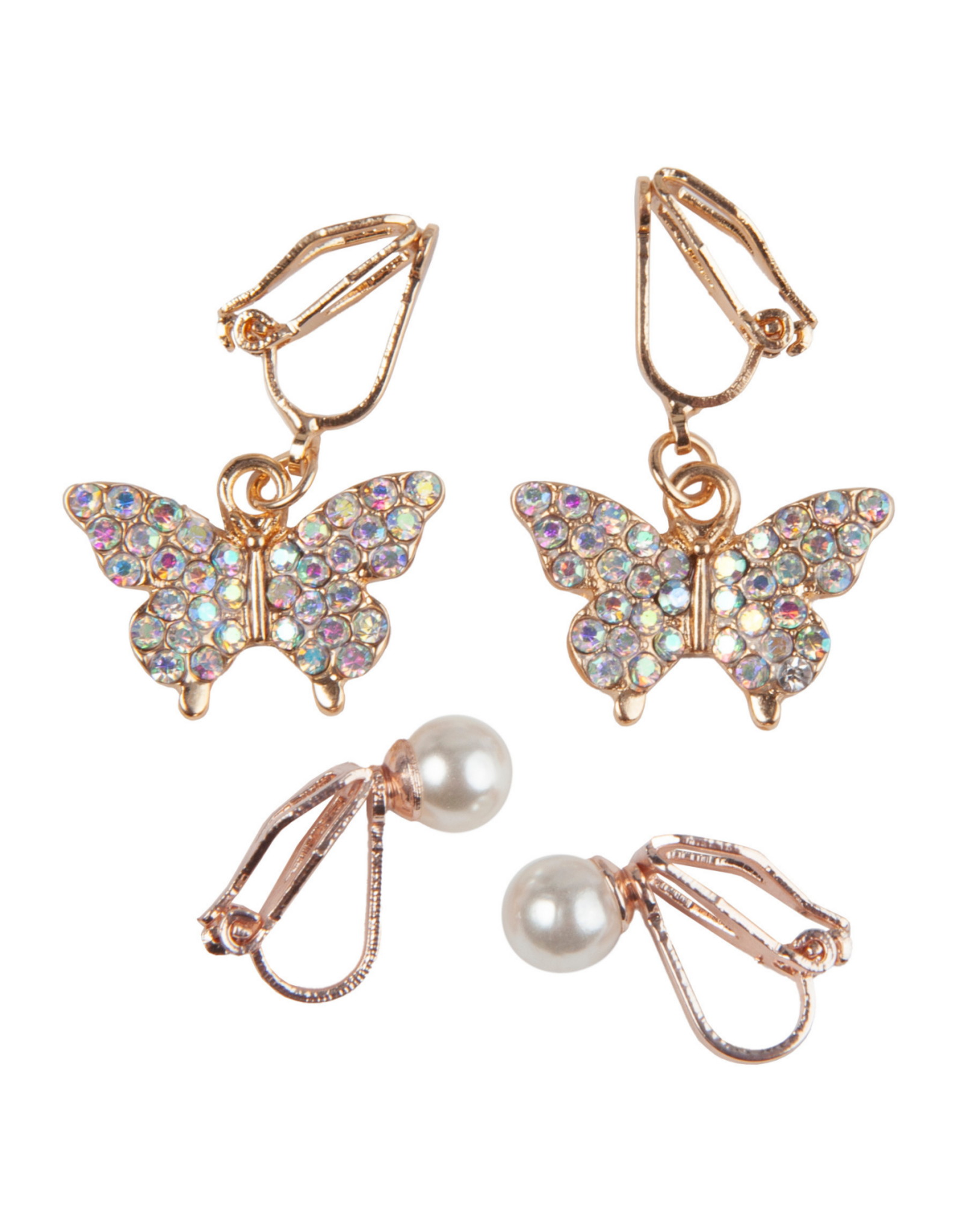 Great Pretenders Boutique Butterﬂy Clip On Earrings, 2 Sets