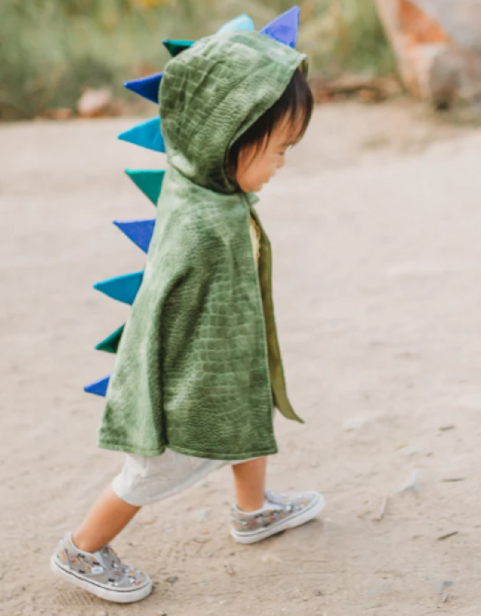 Great Pretenders Dragon Baby Cape, Green/Blue, Size 12-24m