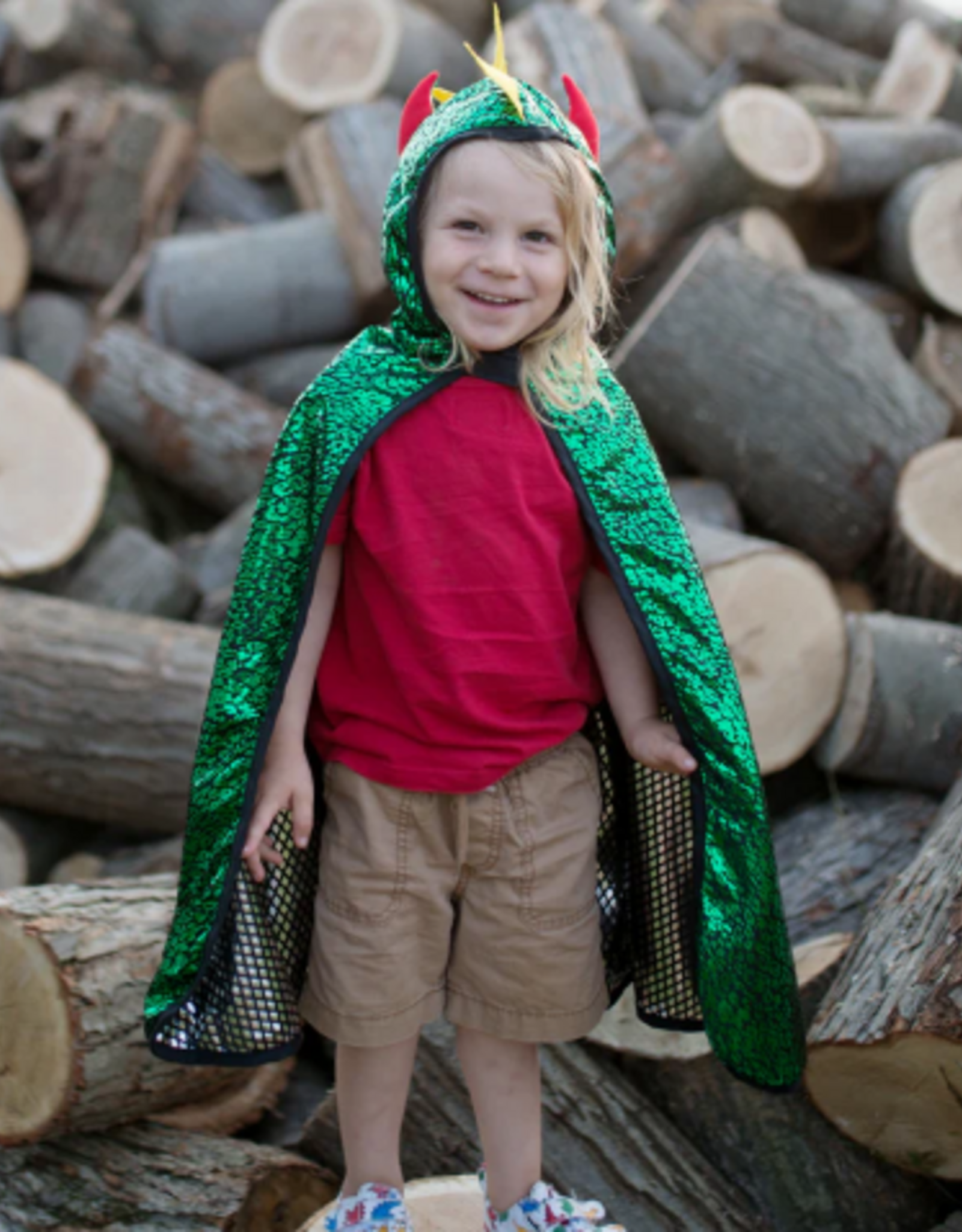 Great Pretenders Reversible Dragon/Knight Cape, Size 7-8