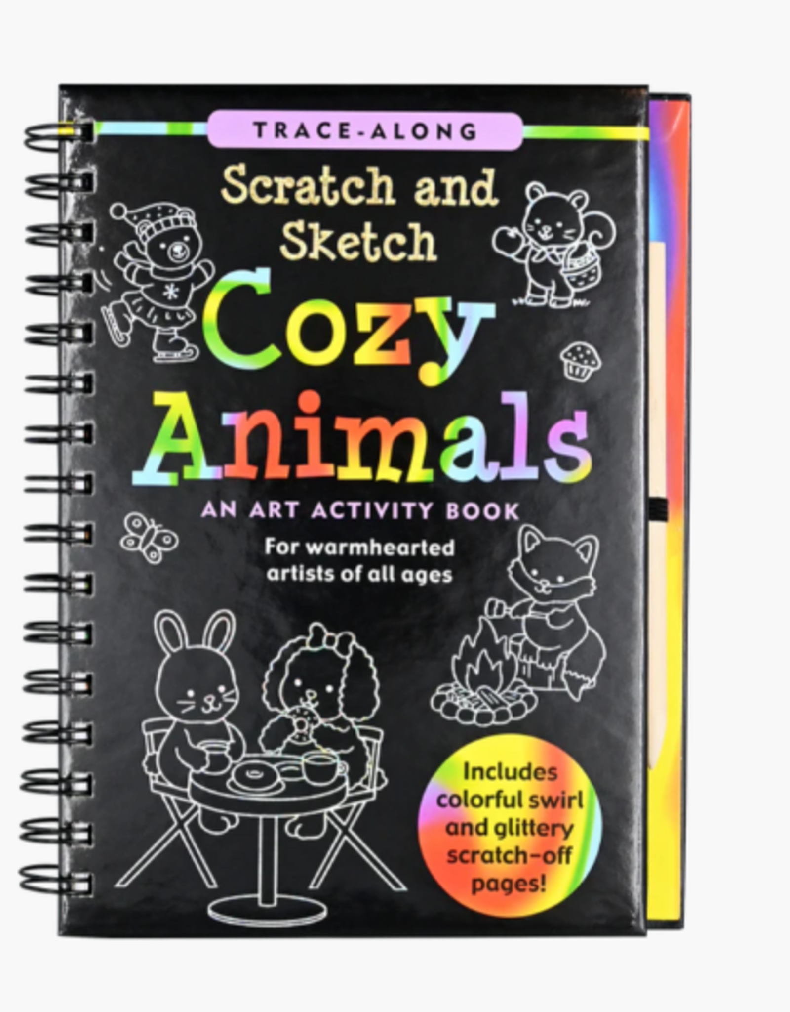 Peter Pauper Press Scratch & Sketch Cozy Animals