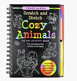 Peter Pauper Press Cozy Animals Scratch and Sketch