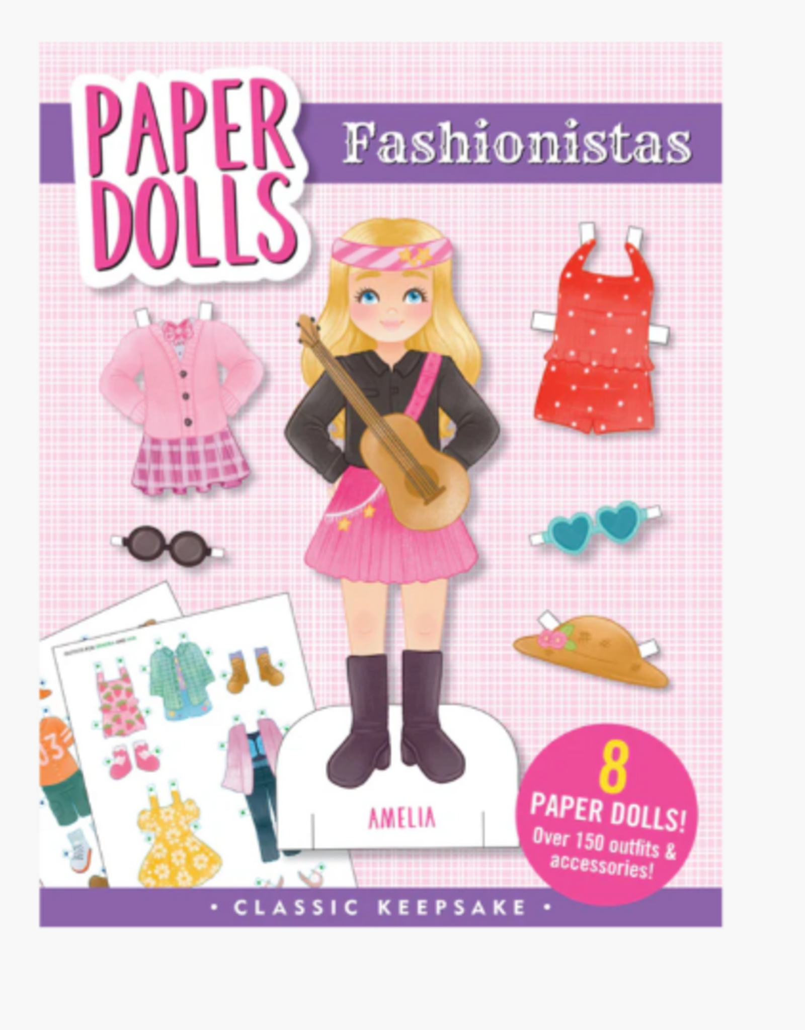Peter Pauper Press Paper Doll Dress Up Fashionista