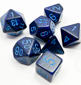 Chessex Dice - 7pc SPECKLED COBALT POLYHEDRAL
