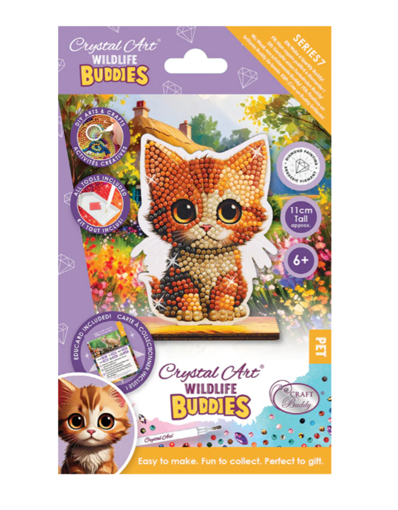 Craft Buddy Crystal Art Buddies - Cute Animals Asst.