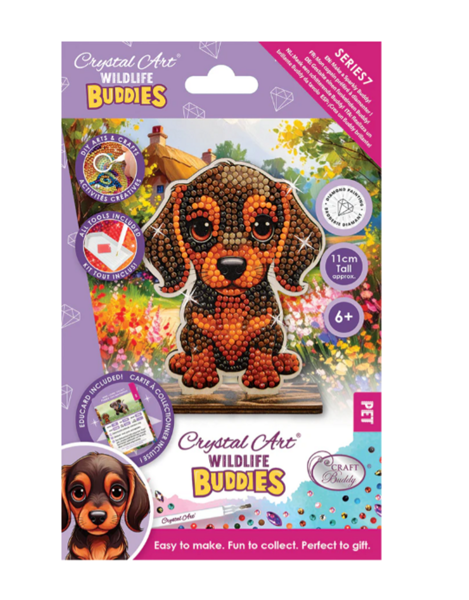 Craft Buddy Crystal Art Buddies - Cute Animals Asst.