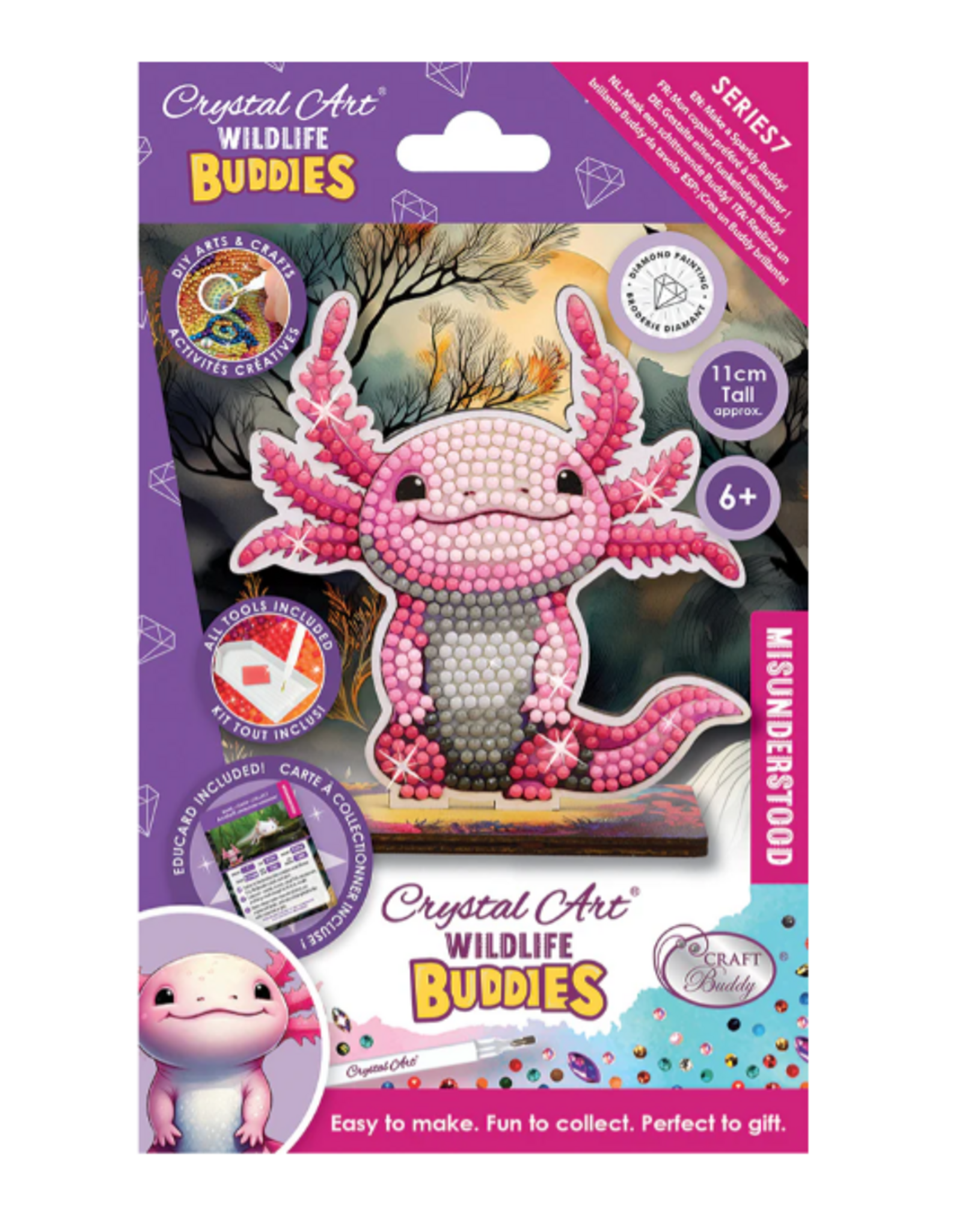 Craft Buddy Crystal Art Buddies - Cute Animals Asst.