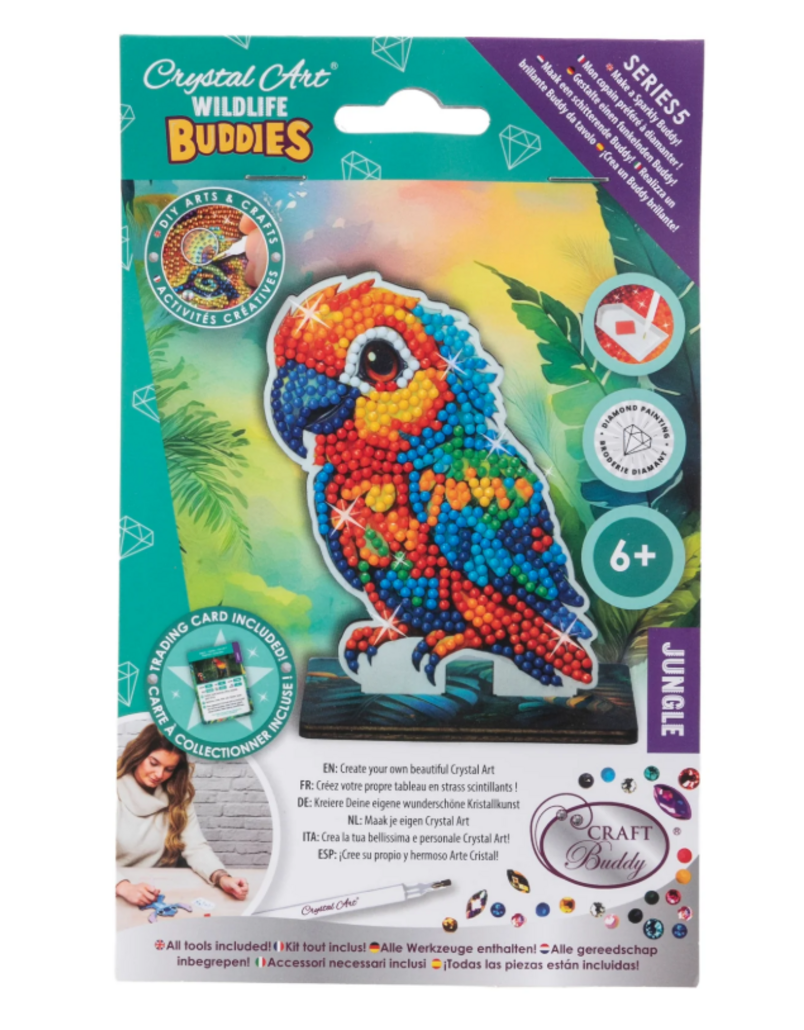 Craft Buddy Crystal Art Buddies - Cute Animals Asst.