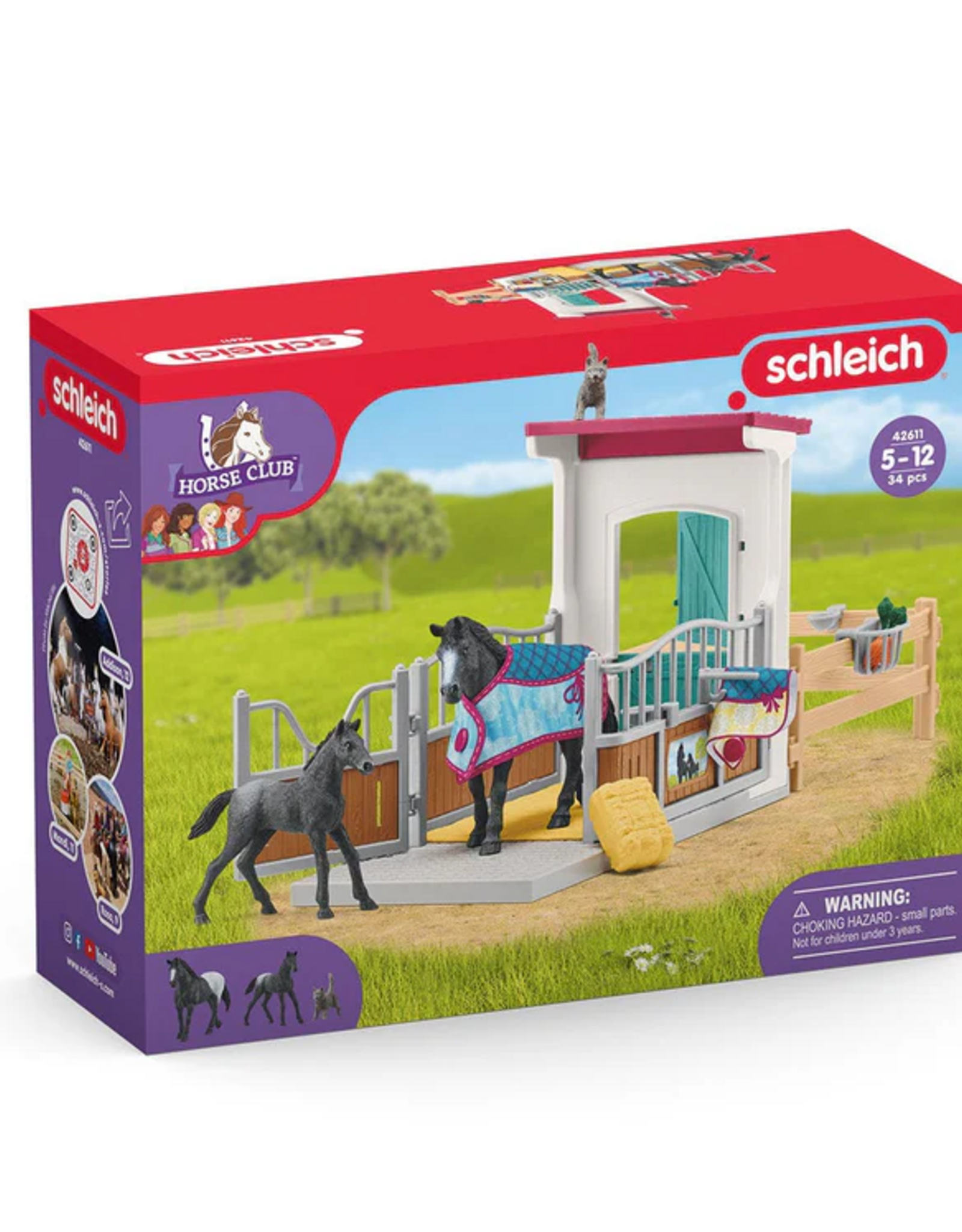Schleich Horse Box with mare and foal 42611