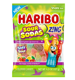 Haribo Haribo Zing Sour Sodas 4.5oz