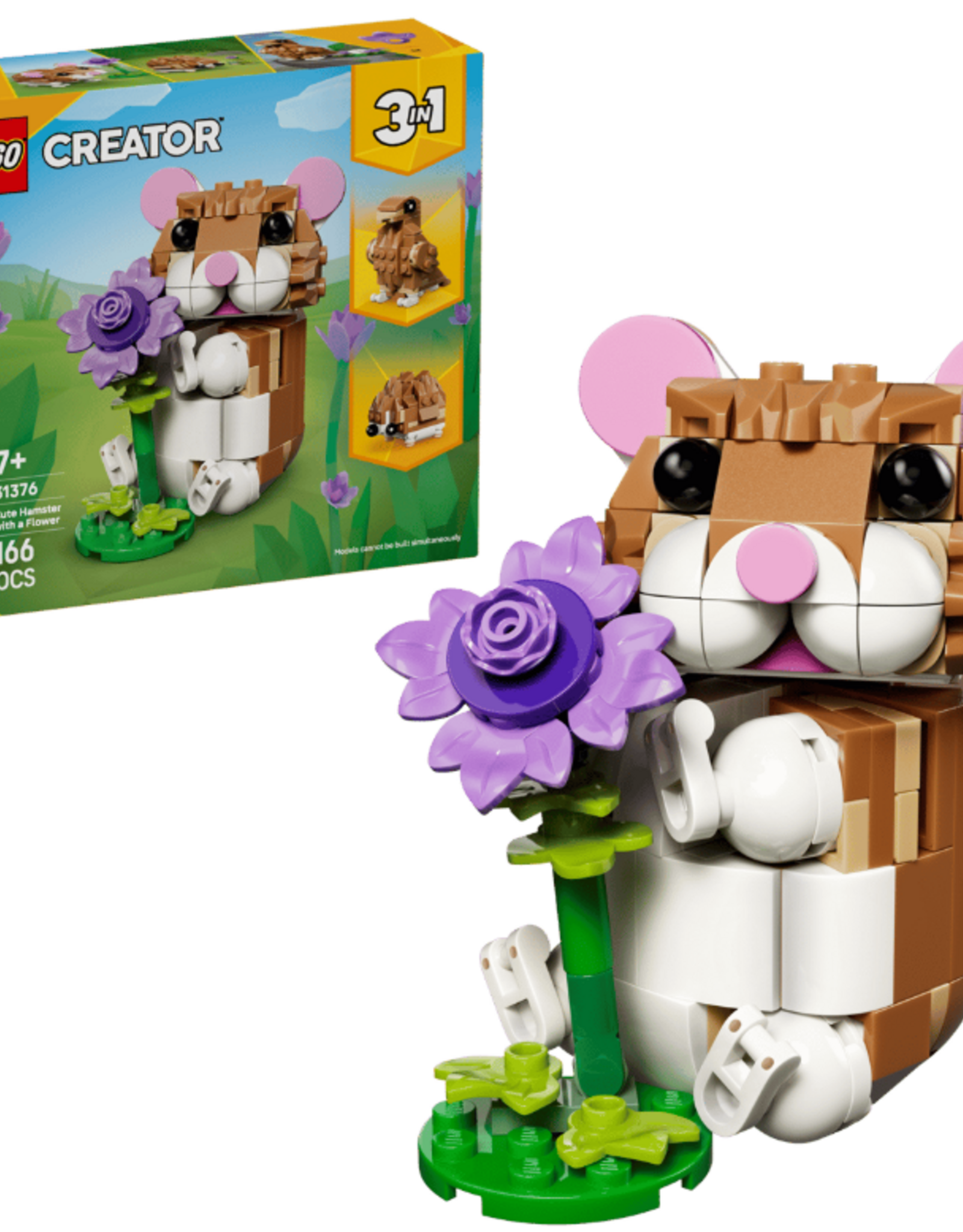 LEGO 31376 Cute Hamster with a Flower