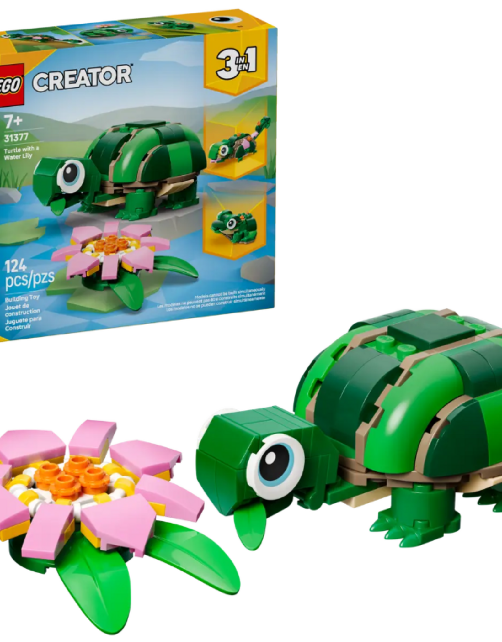 LEGO 31377 Turtle with a Water Lily Flower