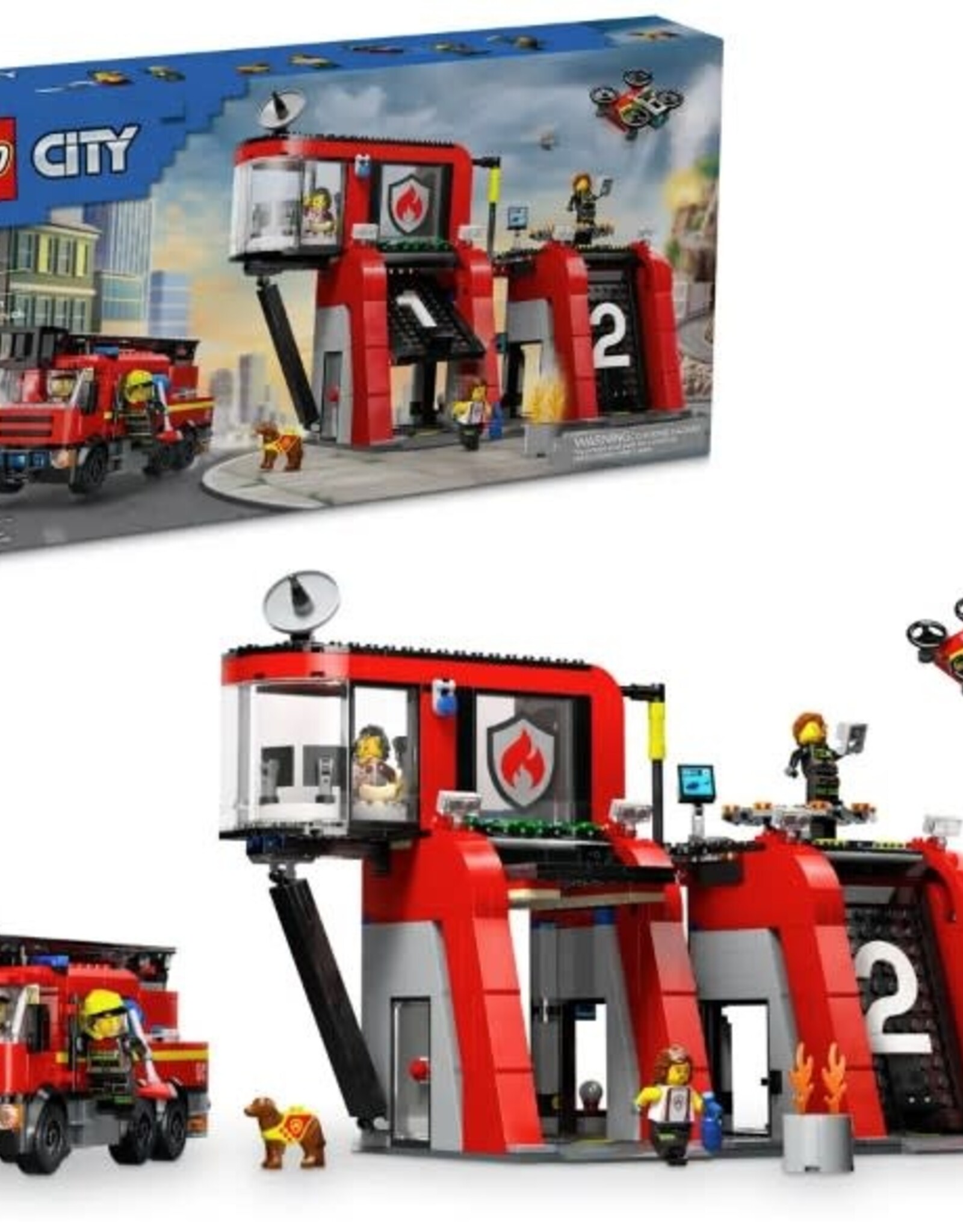 LEGO 60414 Fire Station with Fire Truck