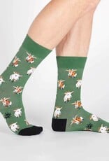 Sock It To Me Men's Crew: Dapper Goats